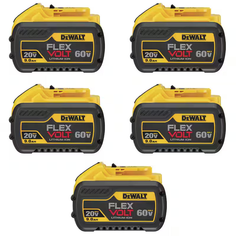 20V/60V MAX Lithium-Ion 9.0Ah Battery Pack (5-Pack) U13440