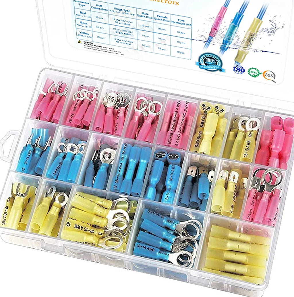250Pcs Waterproof Heat Shrink Wire Connectors L4056