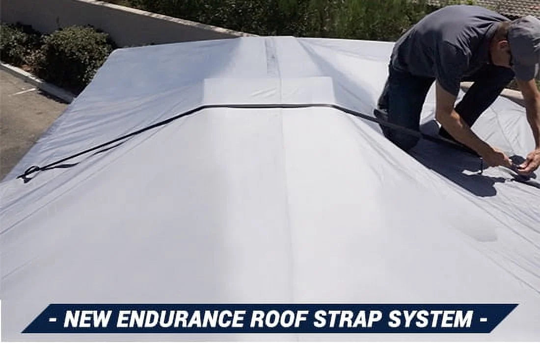 Gray Fifth Wheel Trailer Cover for 33 - 34 Feet Q43286