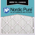 18x18x1 MERV 14 Pleated Carbon Air Filters 6 Pack Y281