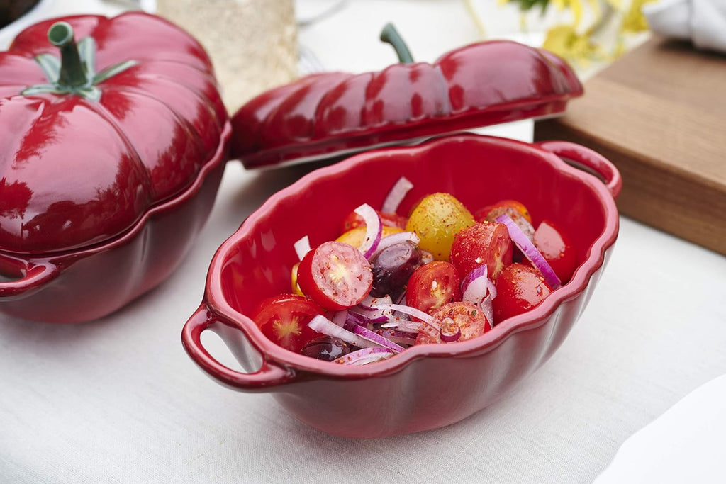 Enamelled Ceramic Tomato Casserole M254