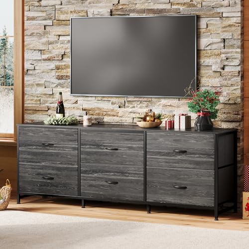 Rustic Brown 6 Drawer Dresser Y262817