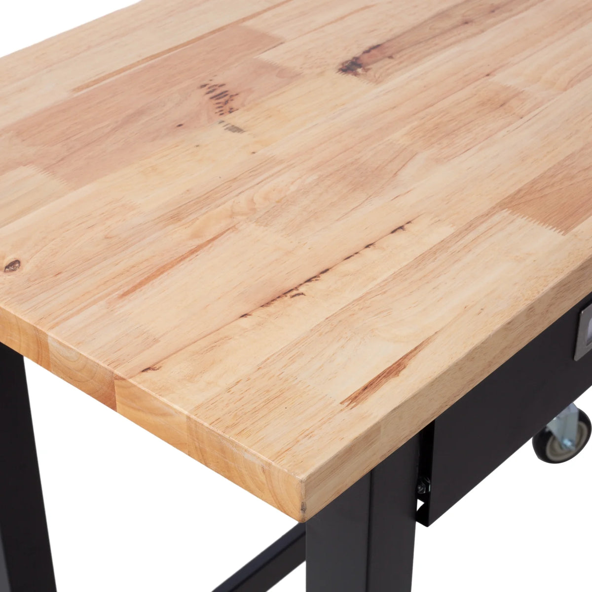 48in Heavy Duty Bamboo Wood Workbench with Drawer Storage Y100253