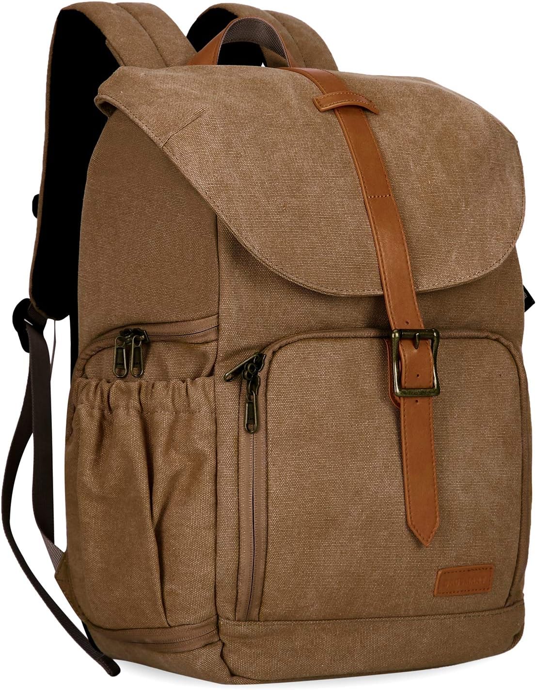 Black Waterproof Camera Backpack with Rain Cover P382904