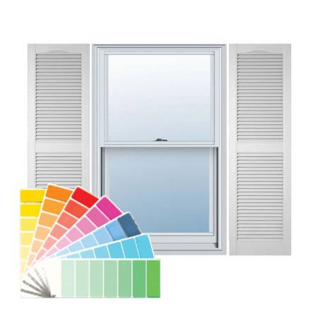 12 in. W x 48 in. H Open Louver Shutters A59194