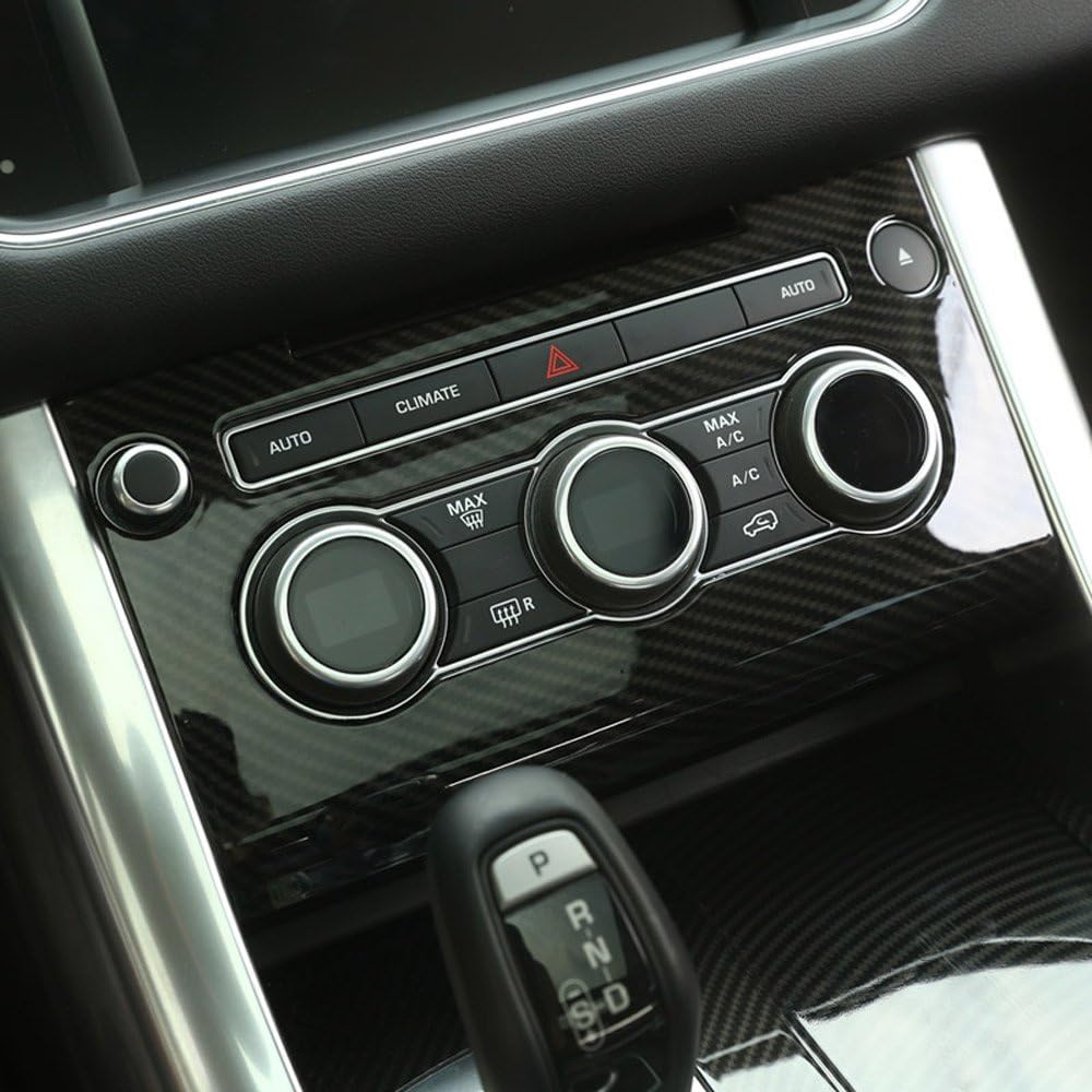 ABS Plastic Central Console A/C Volume Control Panel Cover Trim Pack of 2 Y12078
