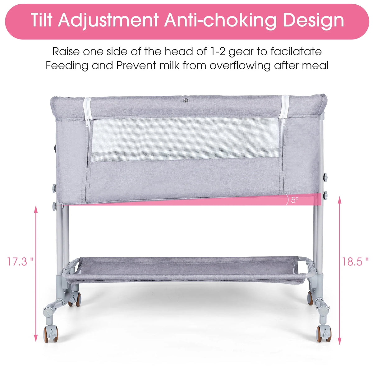 Baby Bassinet Bedside Sleeper W86463