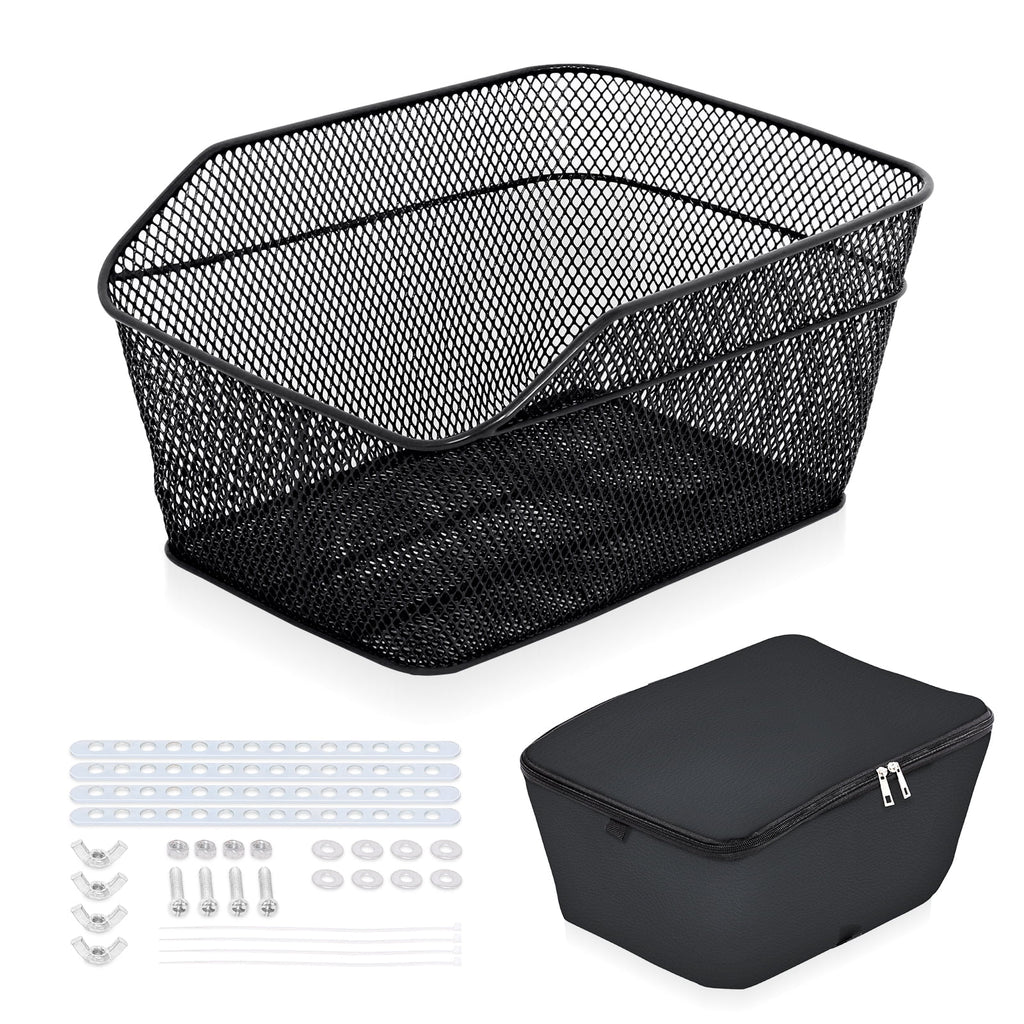 Metal Wire Waterproof Rear Bike Basket 20 L B272