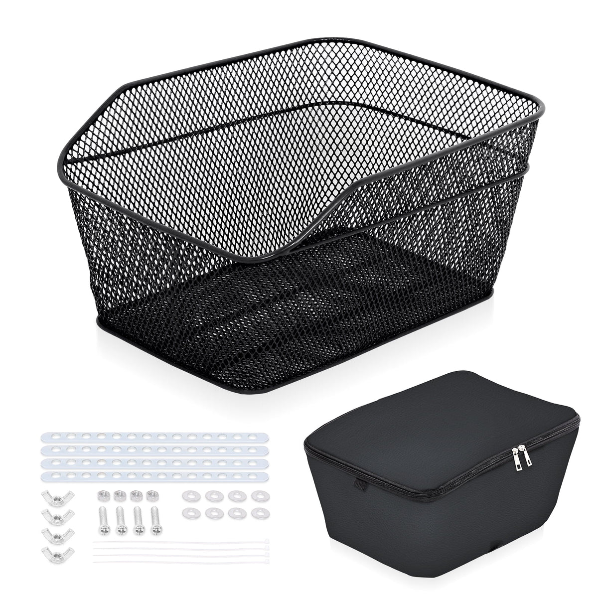 Metal Wire Waterproof Rear Bike Basket 20 L B272