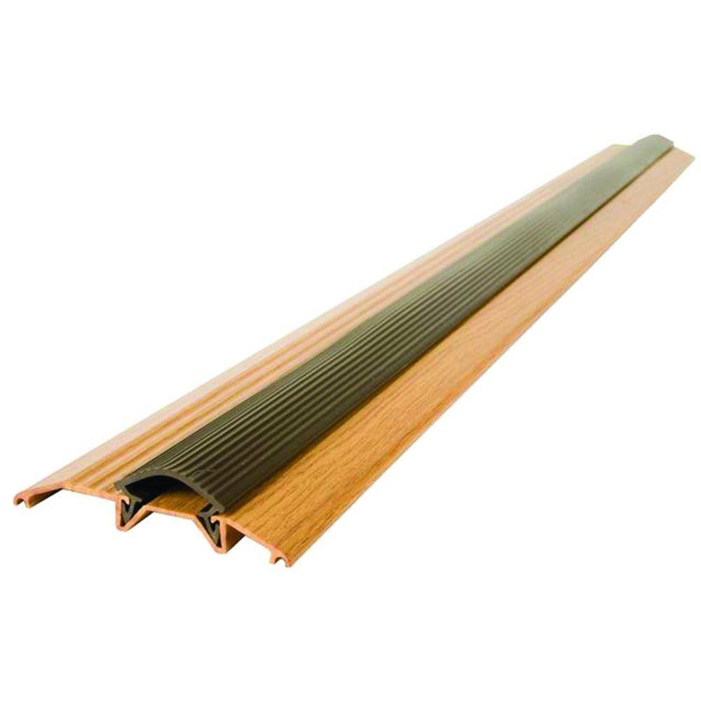Oak Aluminum Threshold with Vinyl Seal F6528