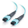 10M MPO to MPO Fiber Array Cable OM4 Plenum Rated Aqua M15196