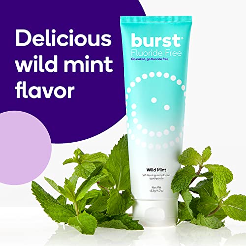 4.7oz 2 Pack Wild Mint Fluoride Free Whitening Toothpaste G727