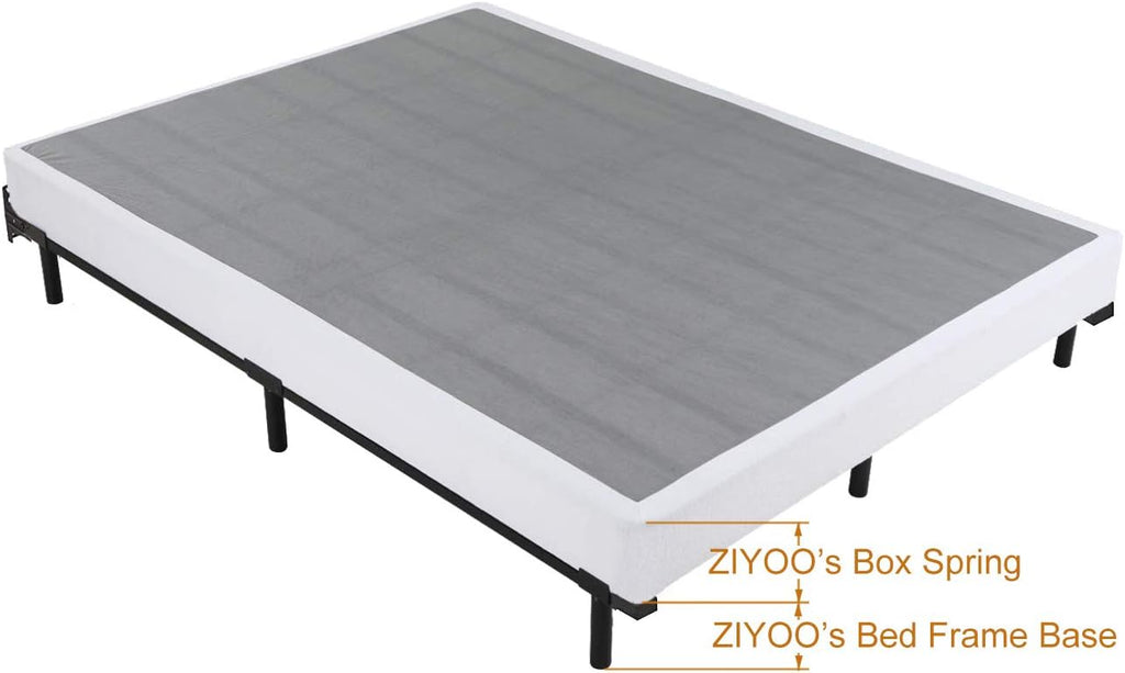 Adjustable Metal Bed Frame with 9-Leg Support X6206