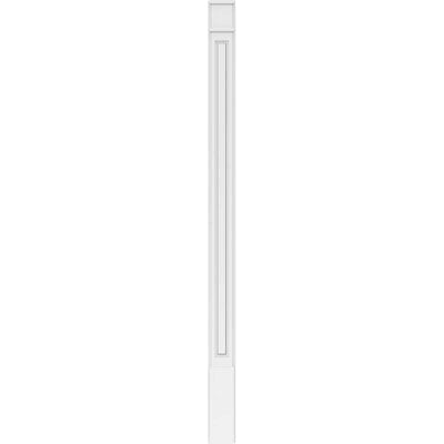 Raised Panel PVC Pilaster with Decorative Capital and Base (Pair) I599
