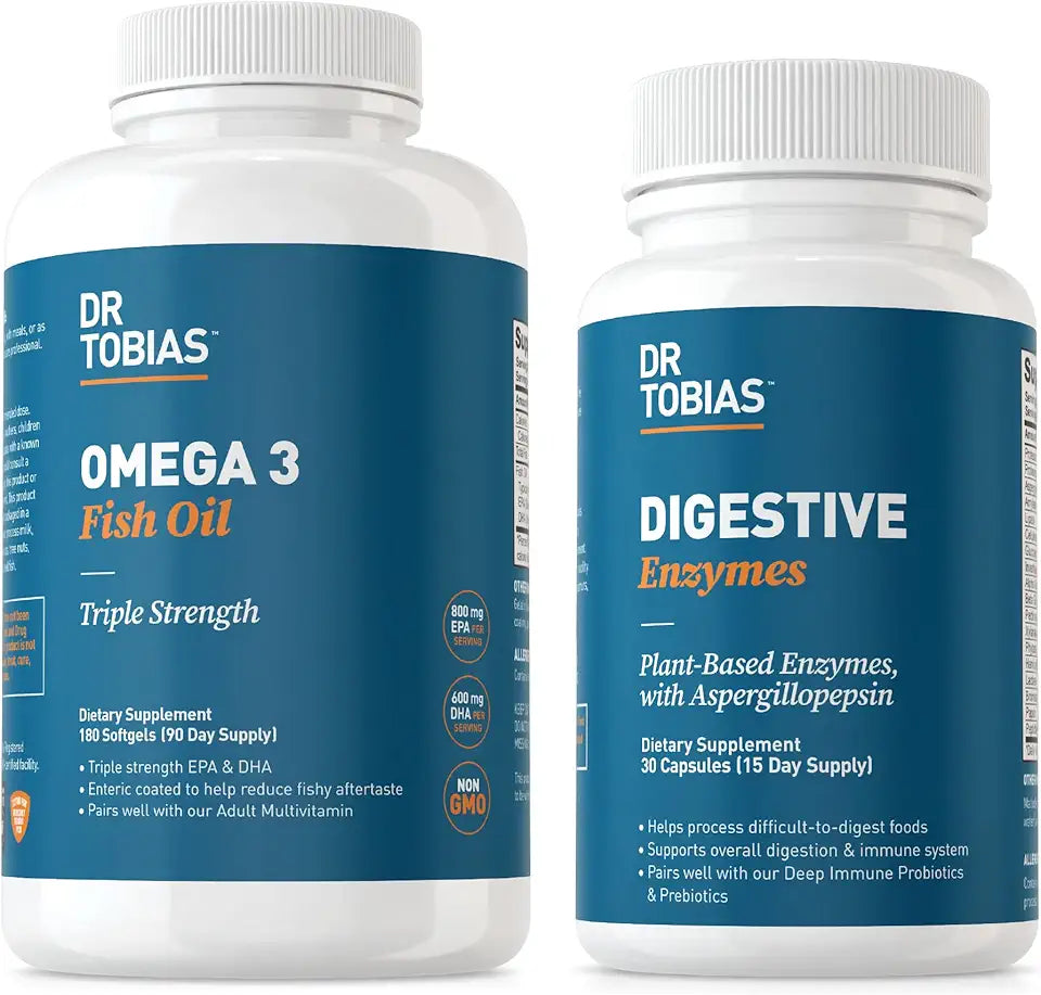 Omega 3 Fish Oil and Digestive Enzymes I921866