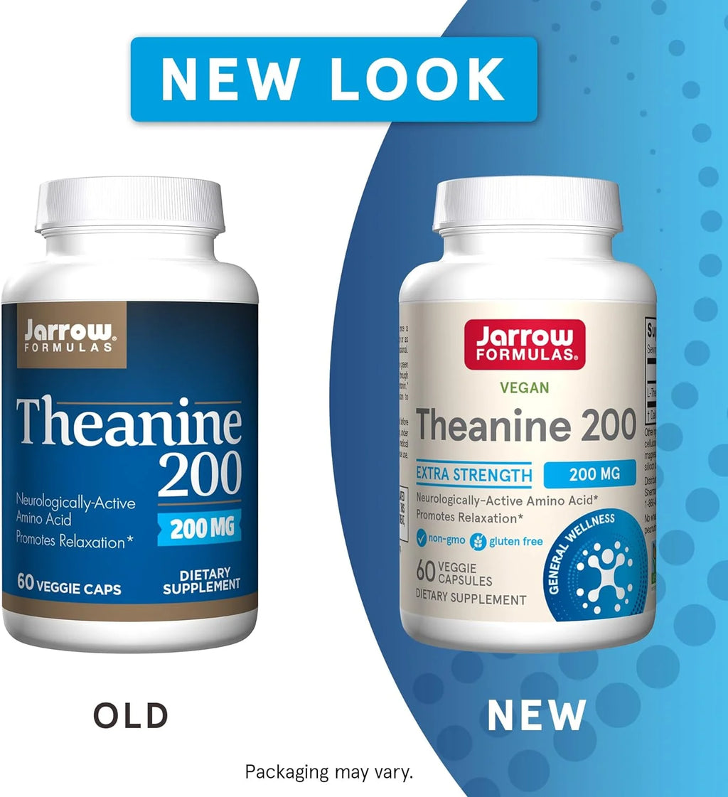 Extra Strength Theanine 200 mg 60 Veggie Capsules Q456