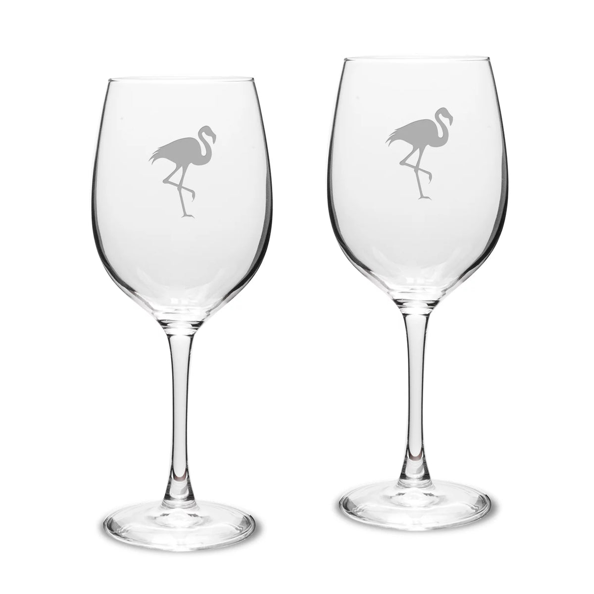 Deep Etched Classic Wine Glass Set of 2 O621913