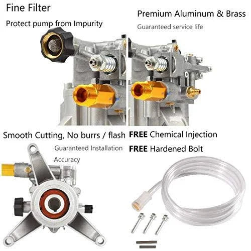 Max 3000 PSI 2.4 GPM Pressure Washer Pump Vertical 7/8x22 Shaft E221037