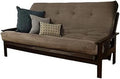 Gray Suede Full Size Futon Mattress E838138