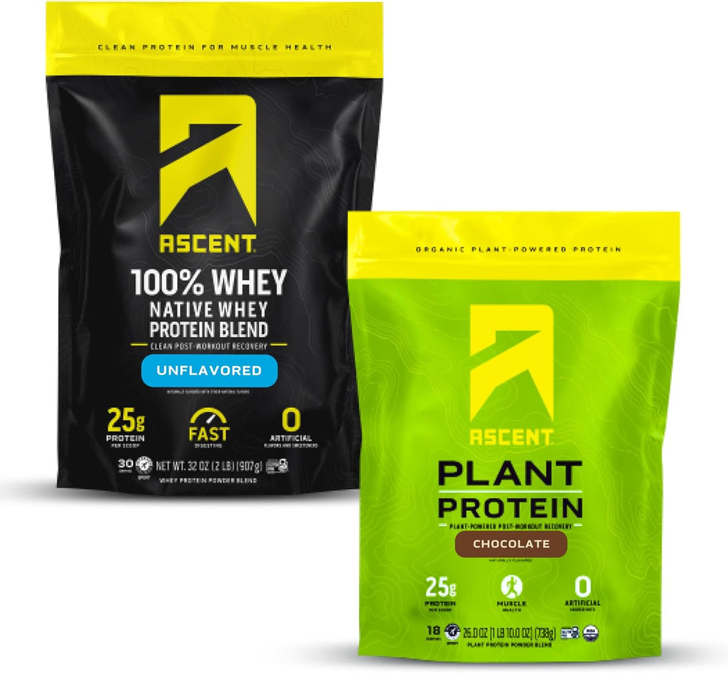 Unflavored 2 lb & Chocolate 18 Servings Protein Powder M3129