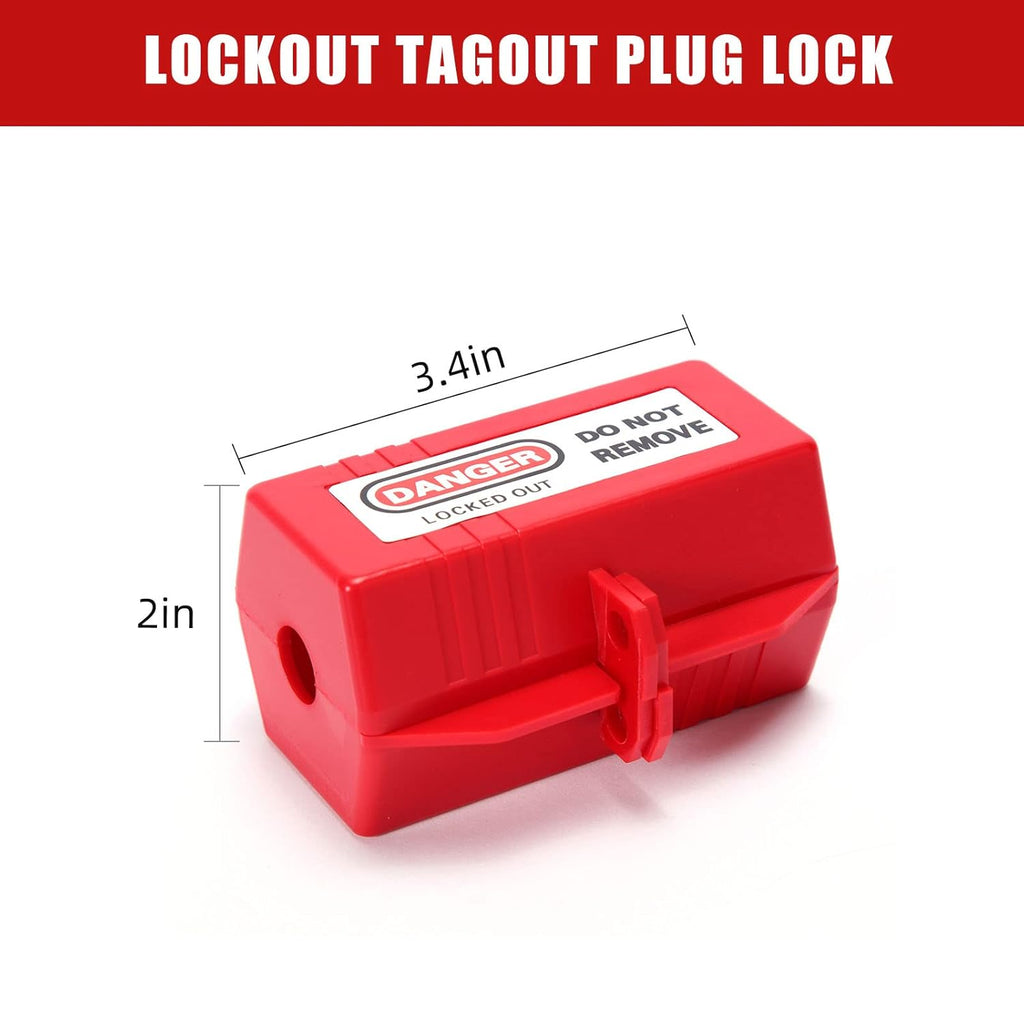 110 and 220 Volt Plug Lockout Device 4 Pack I6004