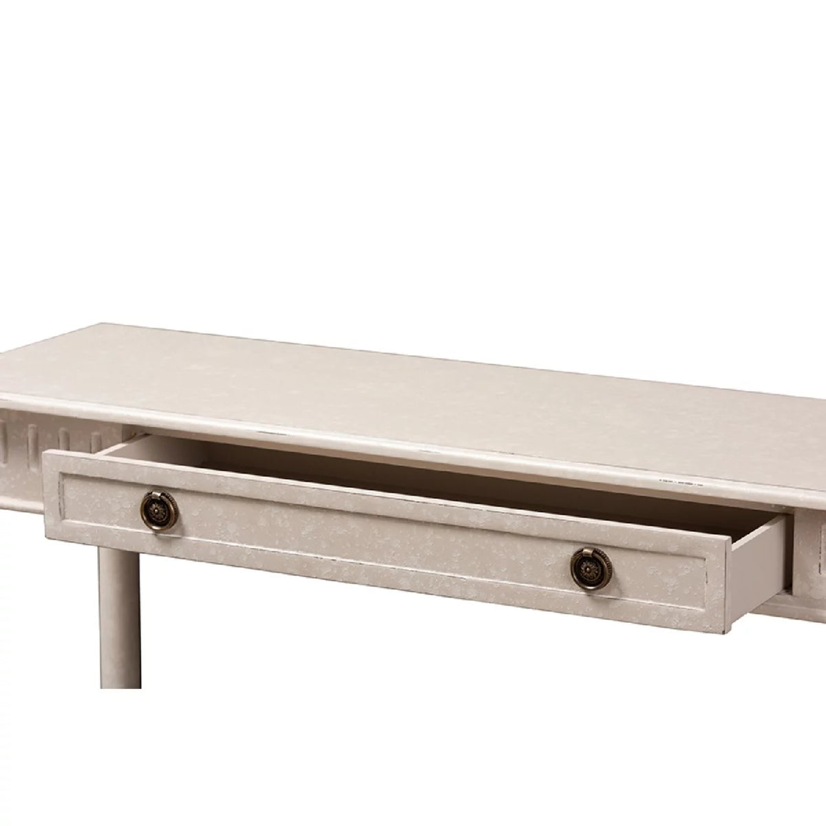 Whitewashed 1-Drawer Console Table T386
