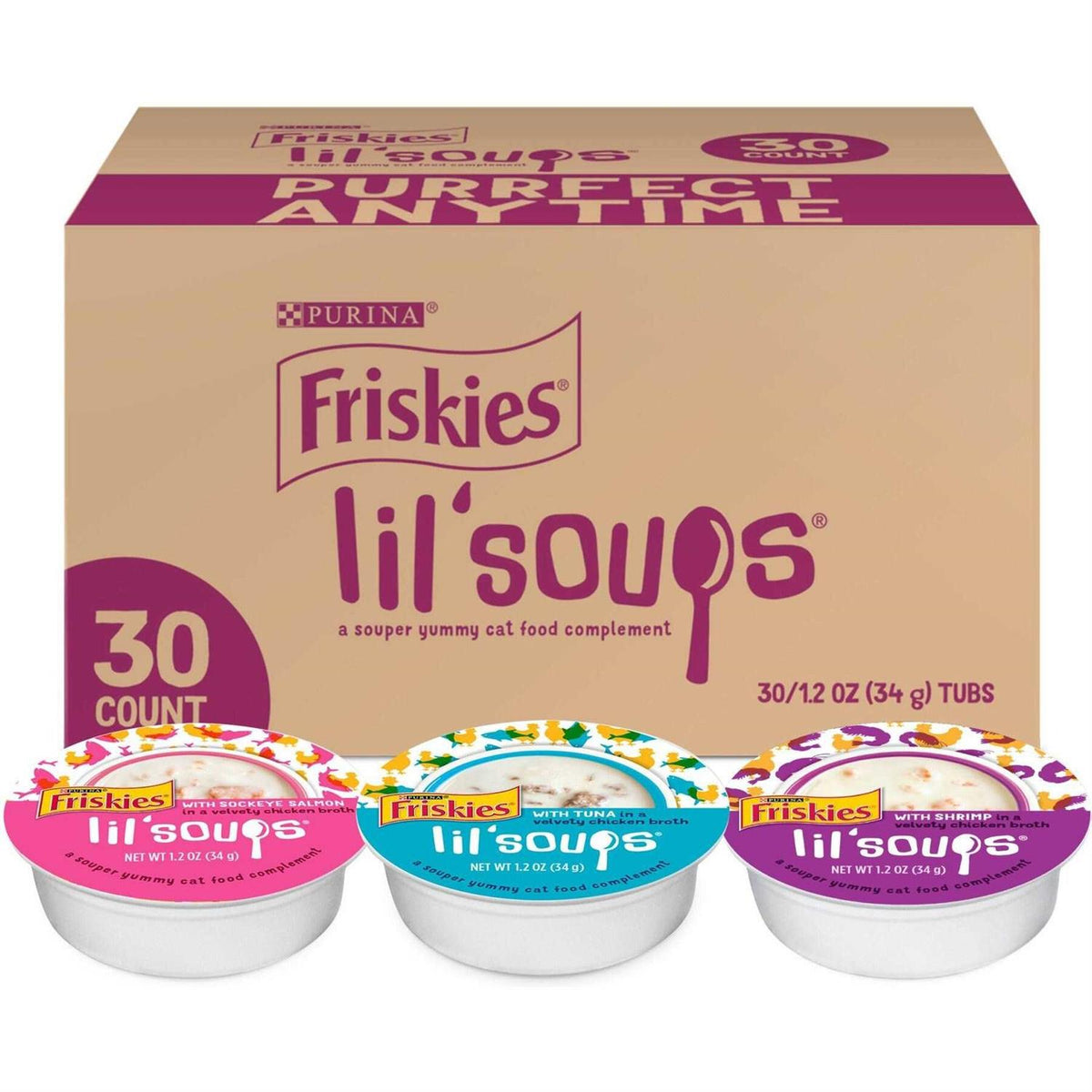 Grain Free Wet Cat Food Variety Pack with Salmon Tuna or Shrimp K83665