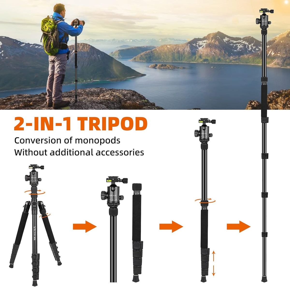 Compact Aluminum Camera Tripod with 360 Degree Ball Head L47517