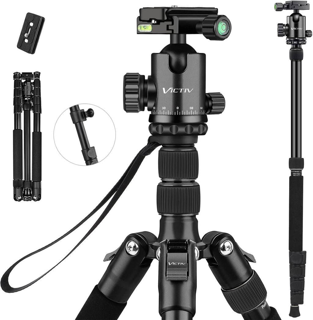 Compact Aluminum Camera Tripod with 360 Degree Ball Head L47517