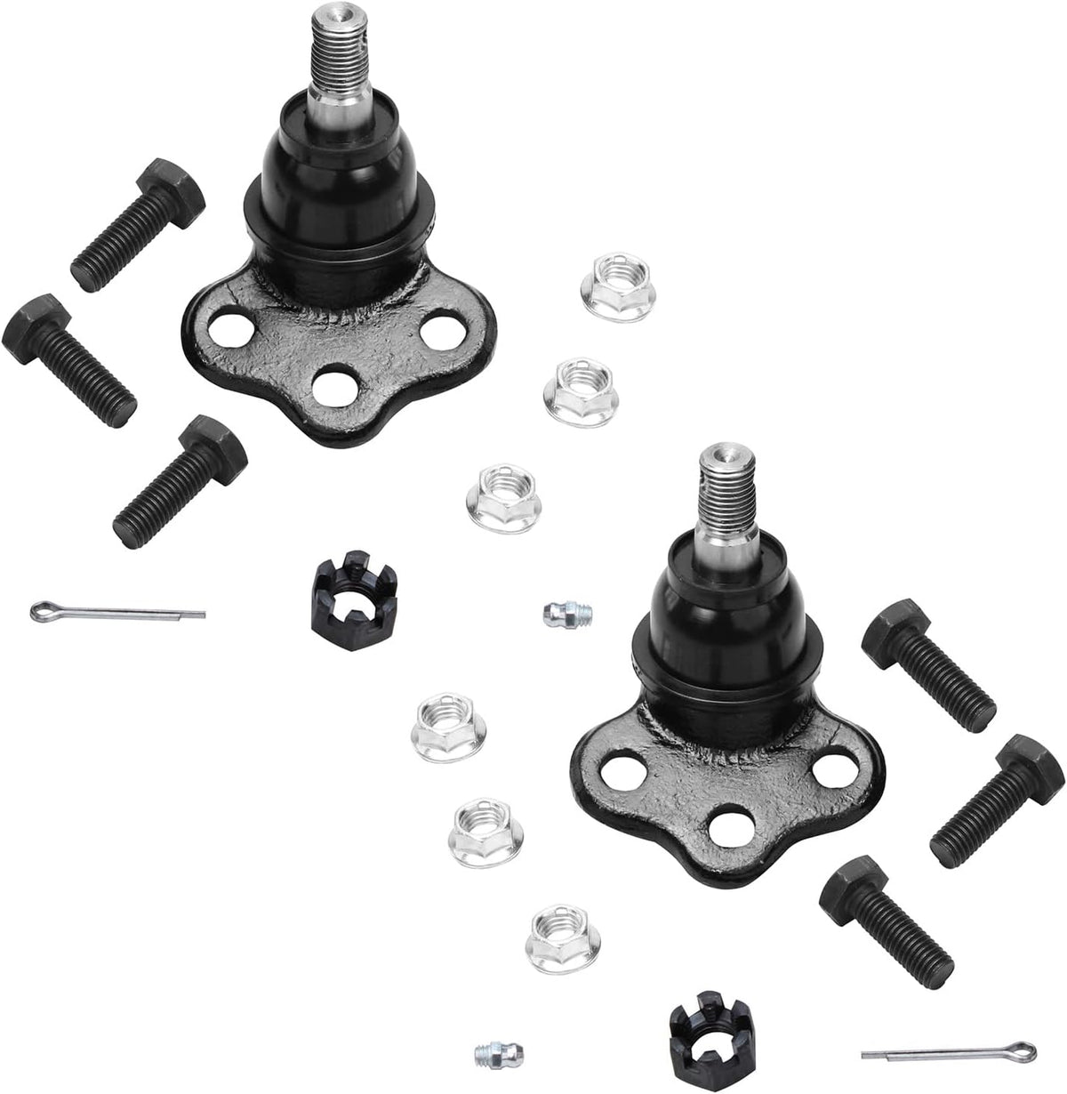 2WD Front 12pc Suspension Kit with Tie Rod Ends Sway Bars Ball Joints Boots X5624