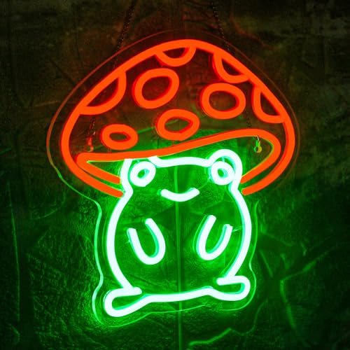 Mushroom Frog Neon Light O521953