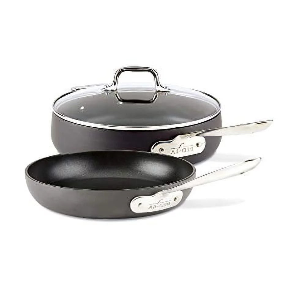 2 Piece Nonstick Fry Pan and Saute Pan Set W260