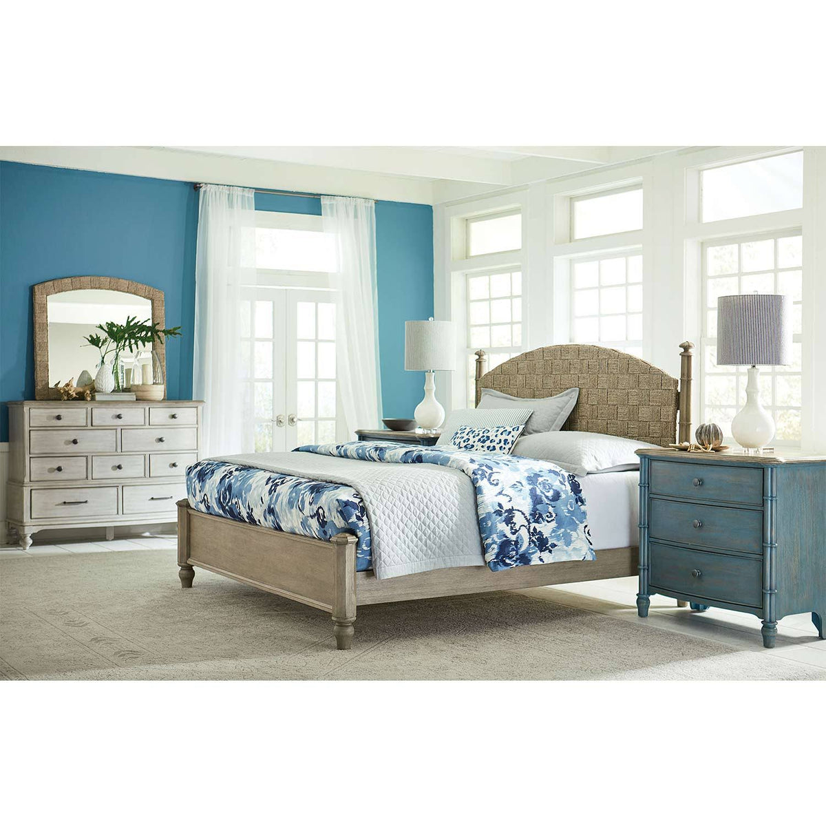 Blue Nightstand A34306