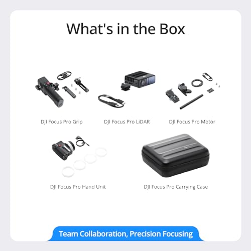 Focus Pro Creator Combo, AMF Lens Control System, 20-Meter Subject Focusing, 76,800 LiDAR Ranging Points, AI Recognition, FIZ Lens Control Hand Unit Z820