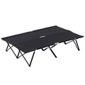 Green 2 Person Folding Camping Cot with Carry Bag V21685