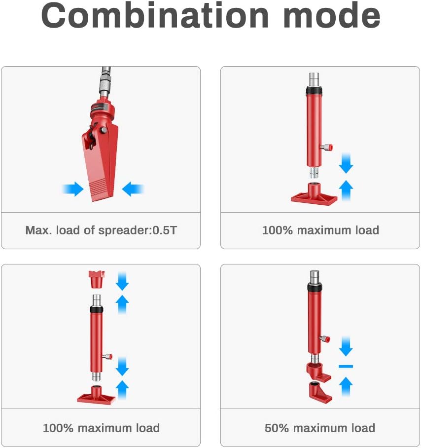 10 Ton Hydraulic Jack Auto Body Frame Repair Kit E9762