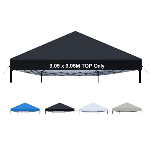 White Waterproof Canopy Replacement Top with Ropes L182