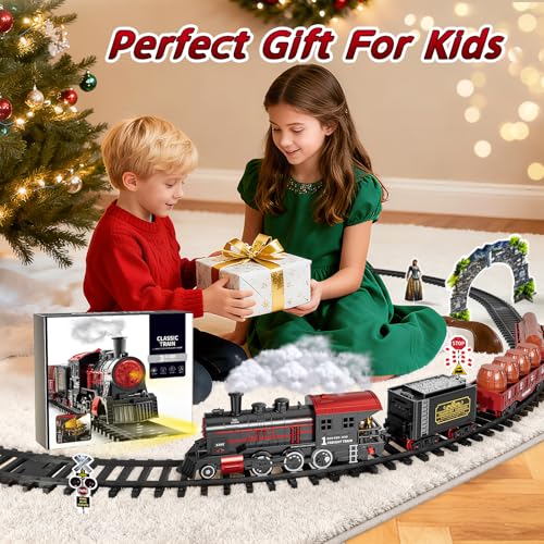 Train Set with Smokes Lights and Sound Electric Track Trains Y423