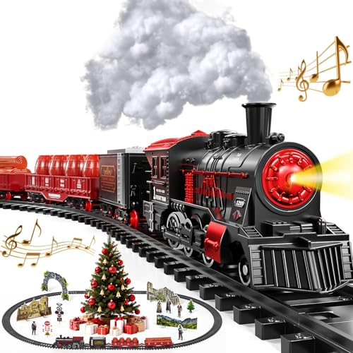 Train Set with Smokes Lights and Sound Electric Track Trains Y423