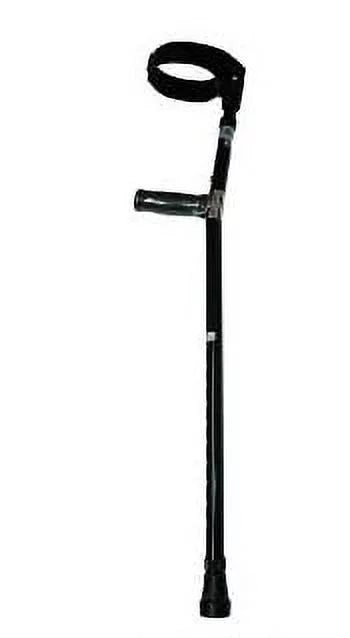 Black Forearm Crutches Size M (Pair) Lightweight Adjustable S8188
