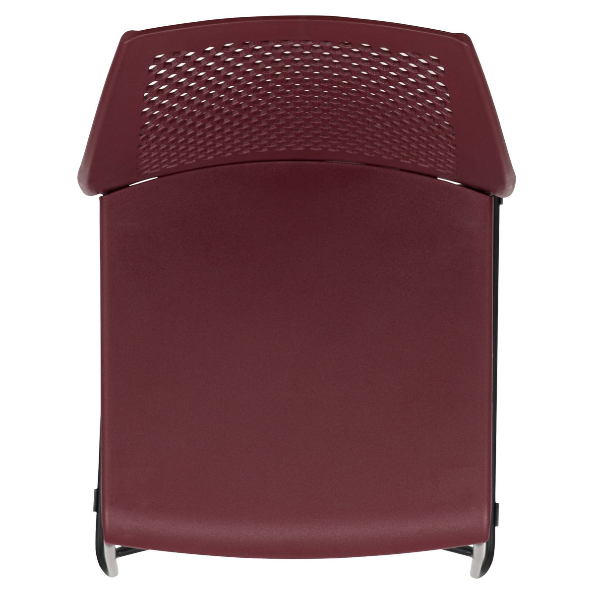 Burgundy Stack Chair with Air-Vent Back X957681