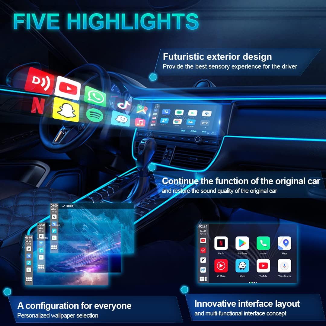 Wireless CarPlay & Wireless Android Auto Car Adapter V76553