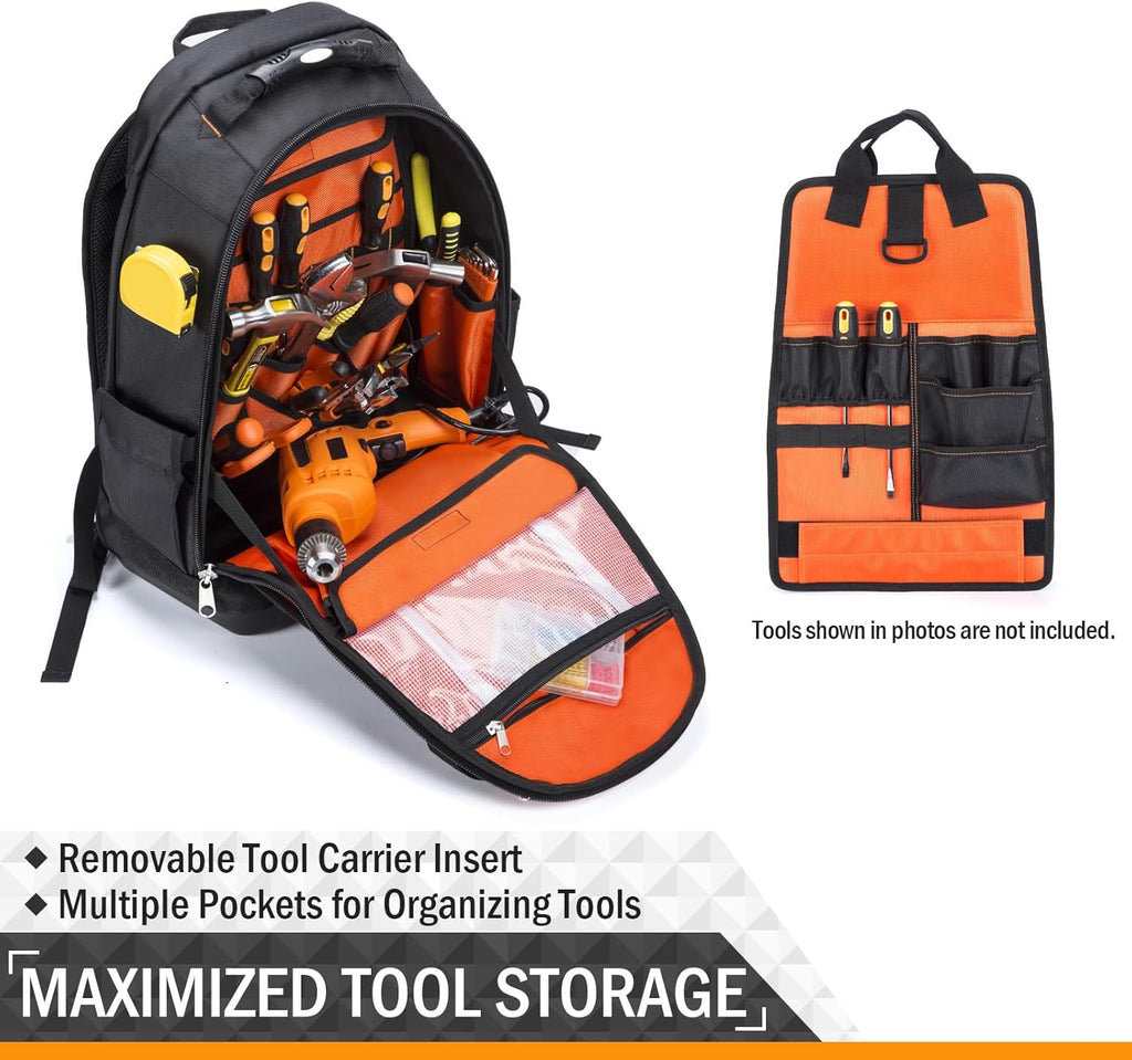 Heavy Duty Tool Backpack with Waterproof Base S174