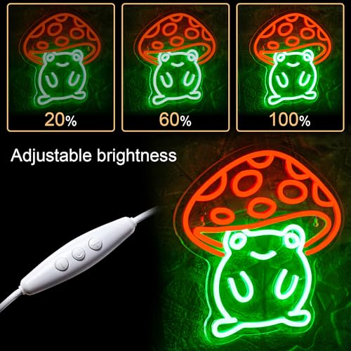 Mushroom Frog Neon Light O521953