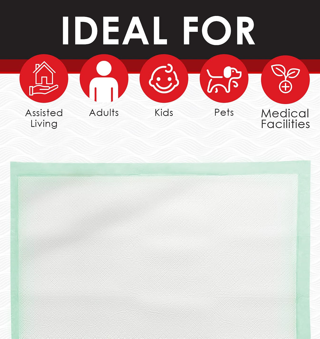 Heavy Absorbency Disposable Bed Pads, 36 x 36 Quilted, 50 Per Case D107