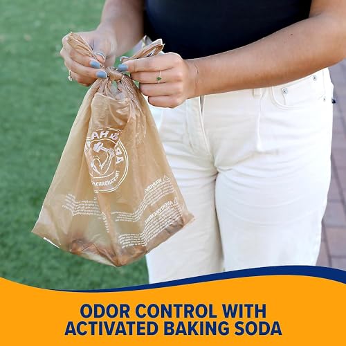 Swivel Bin & Rake Dog Poop Scooper with 20 Count Poop Bags D528