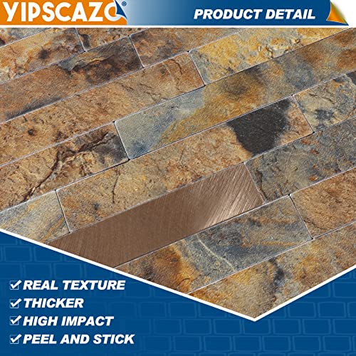 20 Sheets Peel and Stick Stone Metal Tile Backsplash (12'' X 12'') J8992