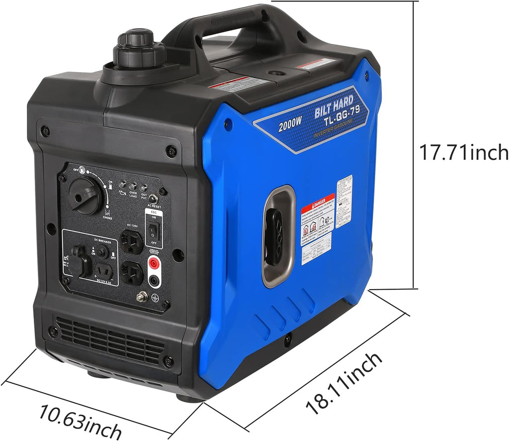 Portable Inverter Generator 2000 Watt Gas Powered X920