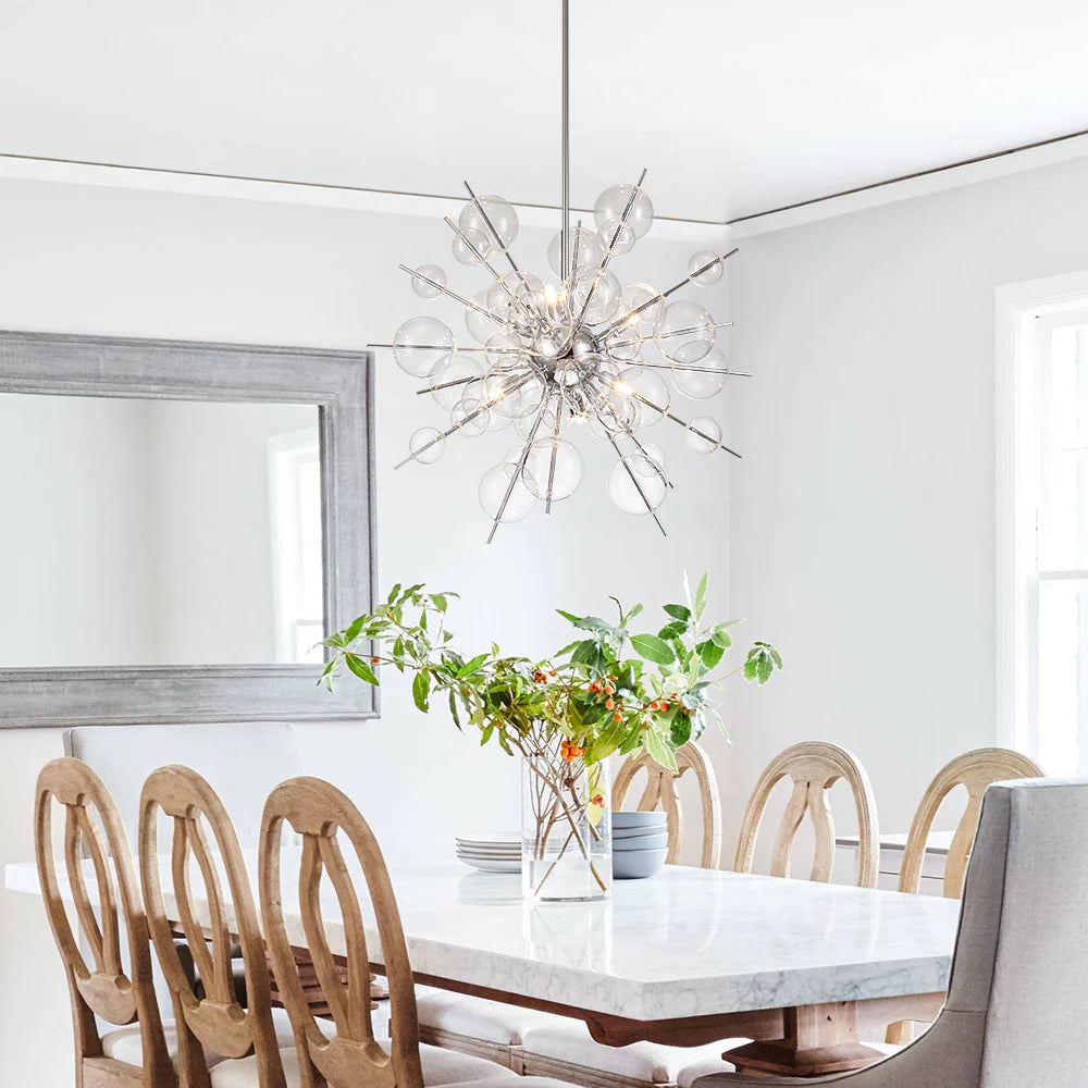 6-Light Globe Bubble Starburst Chandelier Y96043