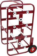 Red Wire Spool Rack with Wheels C383170